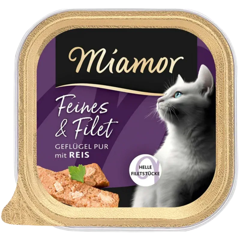 Miamor Schale Feines & Filet Geflügel Pur & Reis 100 g