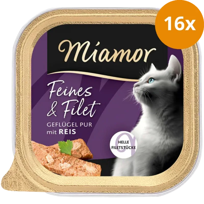 Miamor Schale Feines & Filet Geflügel Pur & Reis 100 g - Image 2