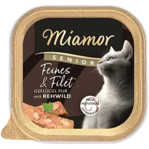 Miamor Schale Feines & Filet Senior Geflügel Pur & Rehwild
