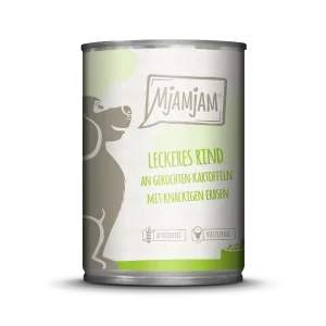 MjAMjAM - Hund - leckeres Rind an gekochten Kartoffeln
