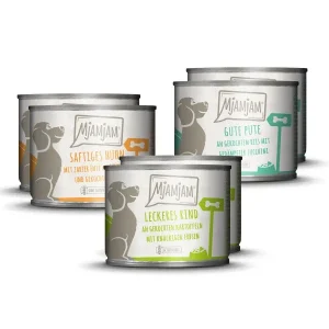 MjAMjAM - Hund - Mixpaket I Huhn & Ente, Rind, Pute