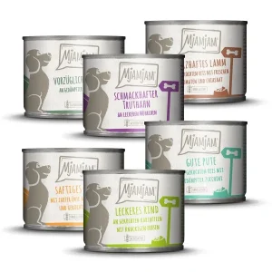 MjAMjAM - Hund - Mixpaket II Huhn & Ente, Rind, Pute, Kalb, Truthahn, Lamm