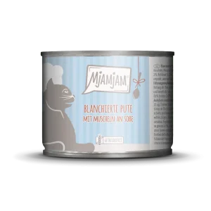 MjAMjAM - Katze - blanchierte Pute mit Muscheln an Soße