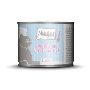 MjAMjAM - Katze - blanchierte Pute mit reichlich Lachs an Soße