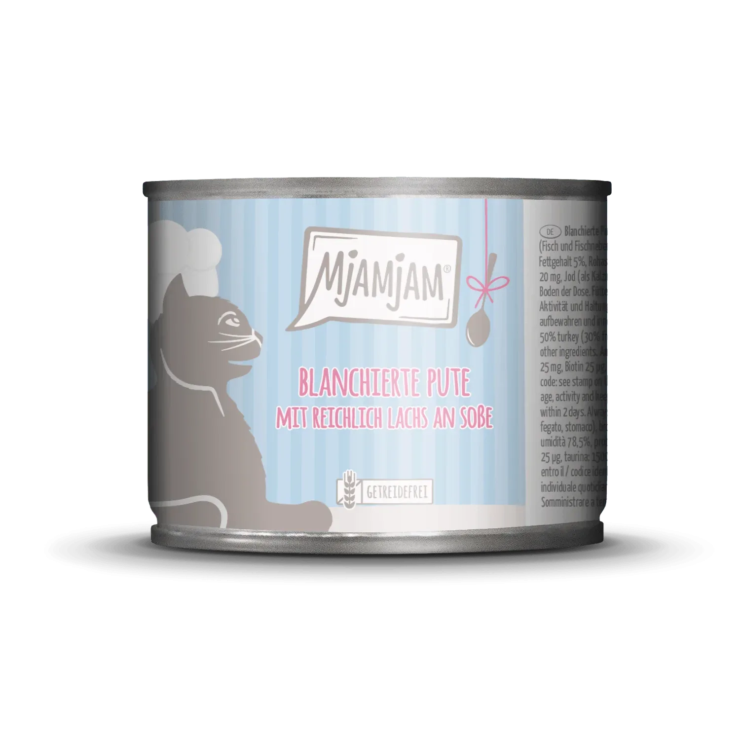 MjAMjAM - Katze - blanchierte Pute mit reichlich Lachs an Soße