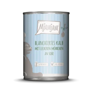 MjAMjAM - Katze - blanchiertes Kalb mit leckeren Möhrchen an Soße
