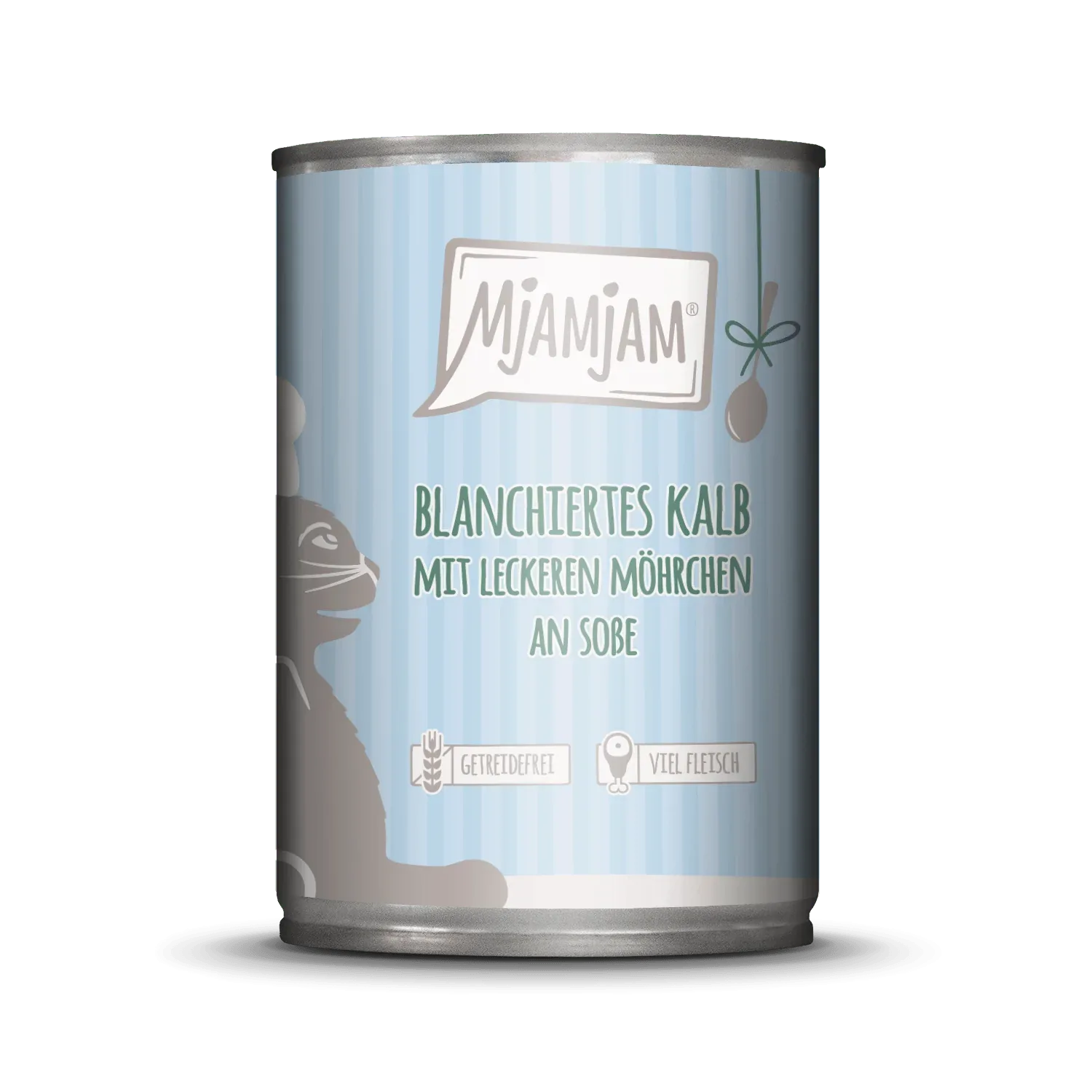 MjAMjAM - Katze - blanchiertes Kalb mit leckeren Möhrchen an Soße
