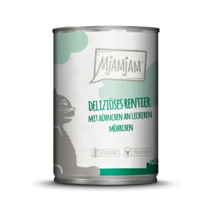 MjAMjAM - Katze - deliziöses Rentier mit Hühnchen an leckeren Möhrchen