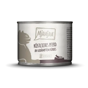 MjAMjAM - Katze - köstliches Pferd an gedämpftem Kürbis