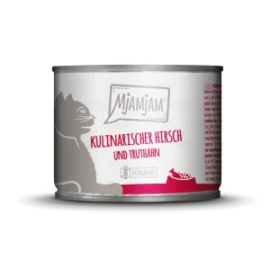 MjAMjAM - Katze - kulinarischer Hirsch und Truthahn an frischen Cranberries