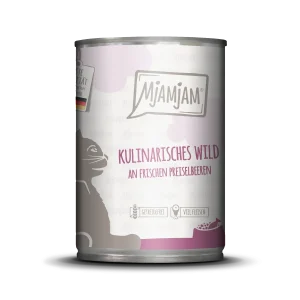MjAMjAM - Katze - kulinarisches Wild an frischen Preiselbeeren