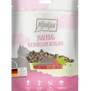 MjAMjAM® Katzensnack Snackbag kulinarischer Wildlachs, Adult, 125 g