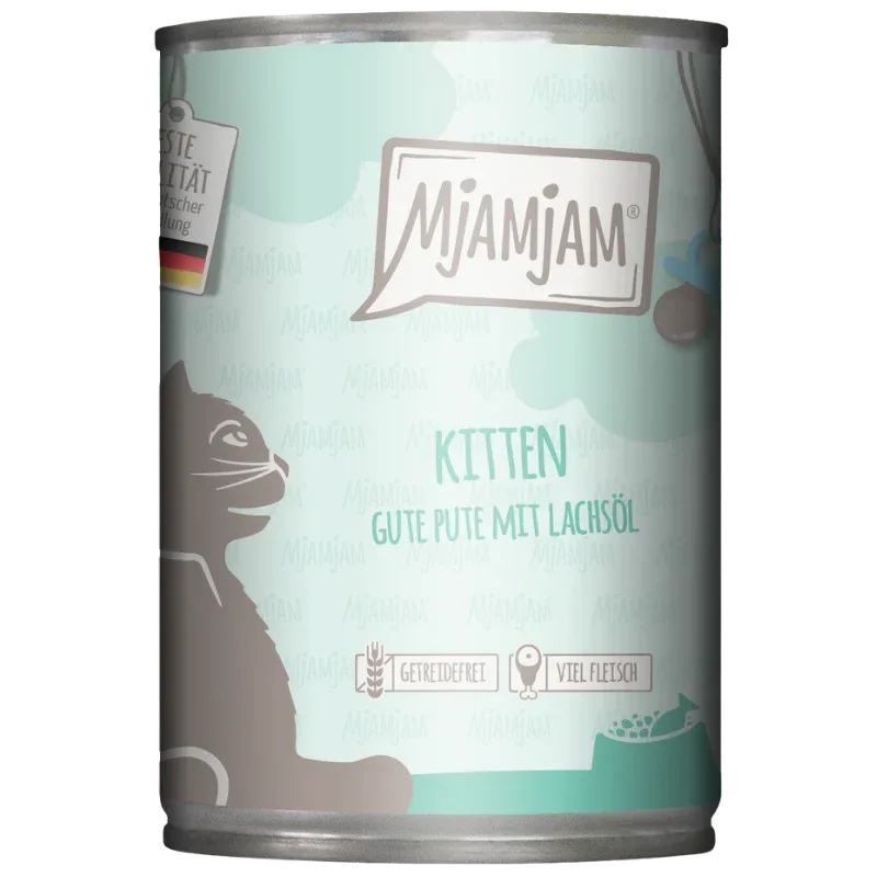 MjAMjAM Kitten gute Pute mit Lachsöl 400 g
