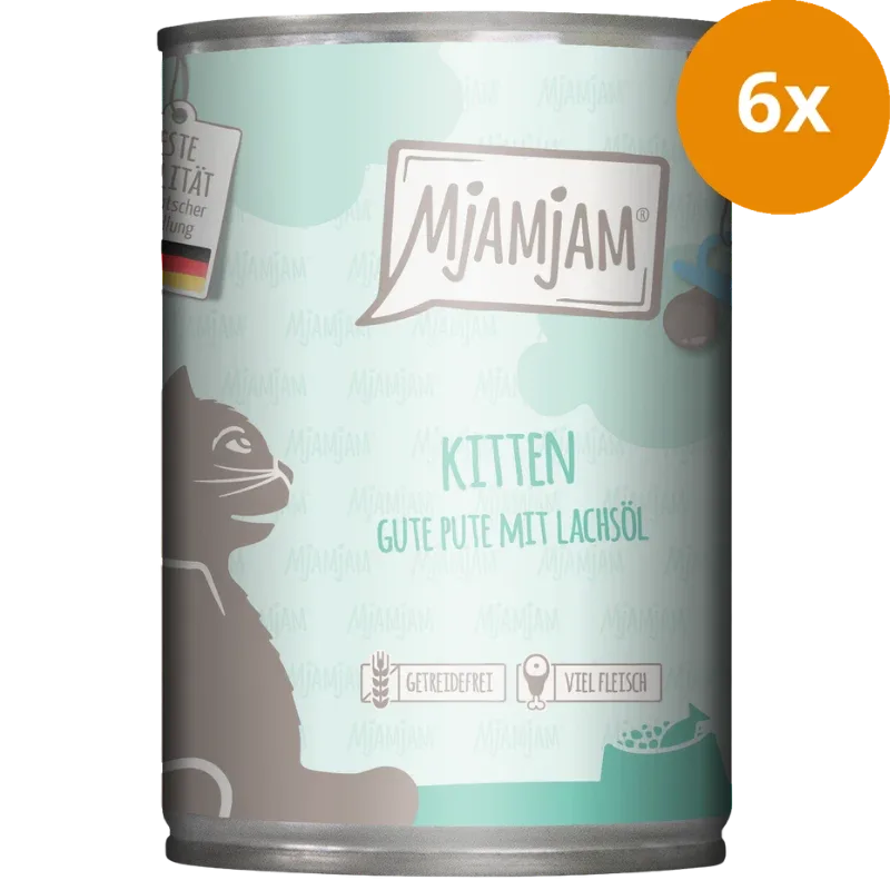 MjAMjAM Kitten gute Pute mit Lachsöl 400 g - Image 2