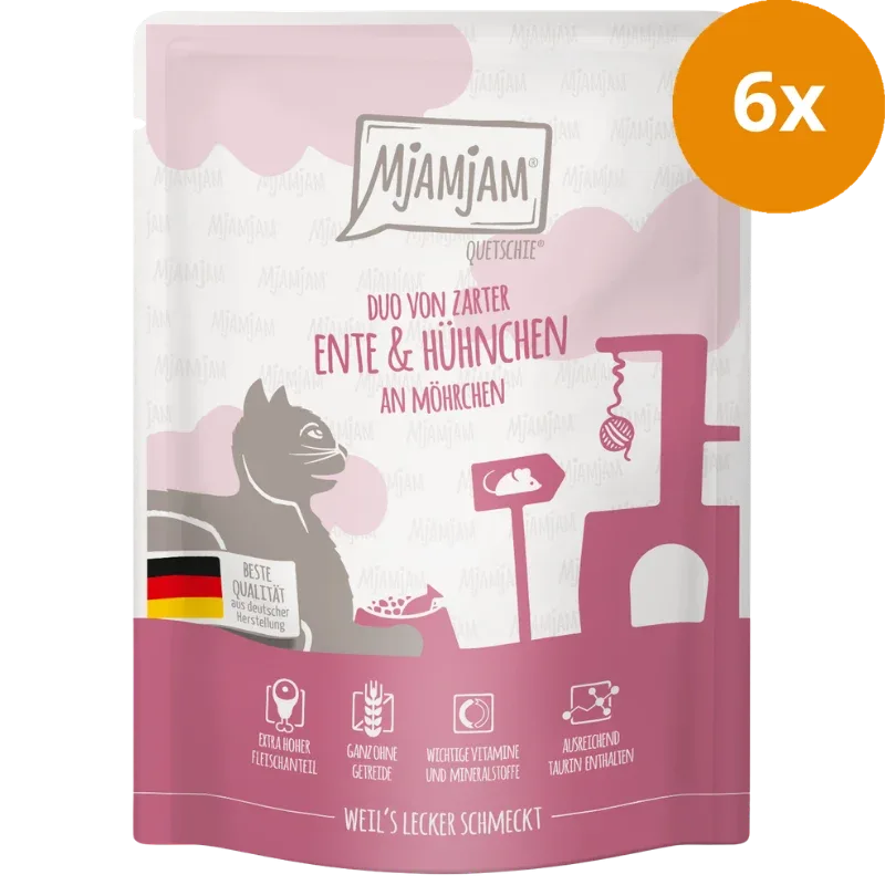 MjAMjAM Quetschie DUO Ente + Huhn Möhre 300 g - Image 2