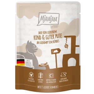 MjAMjAM Quetschie DUO Rind + Pute Kürbis 300 g