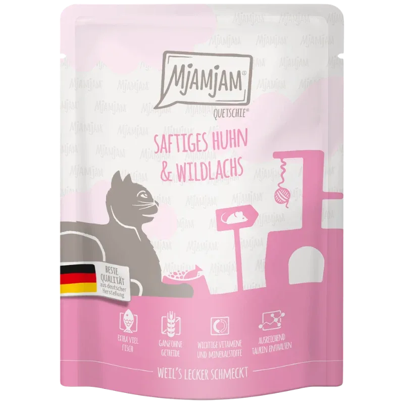 MjAMjAM Quetschie Huhn + Wildlachs 300 g