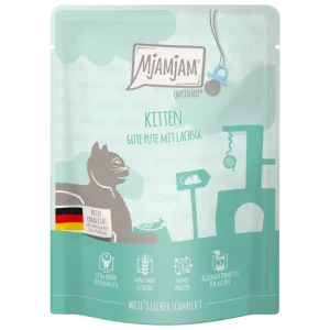 MjAMjAM Quetschie Kitten Pute mit Lachsöl 300 g