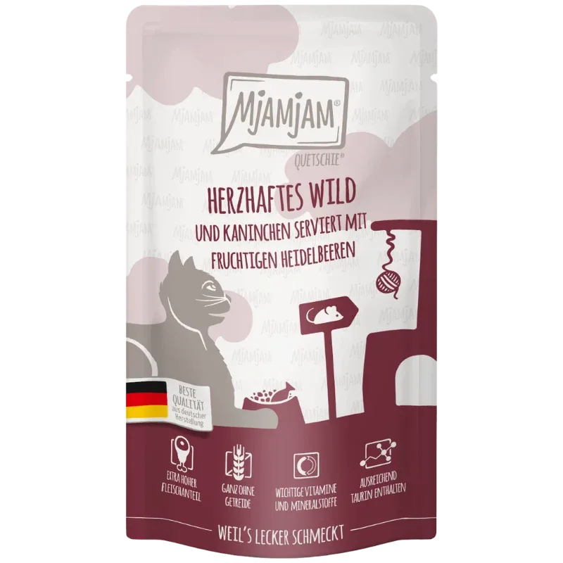 MjAMjAM Quetschie Wild + Kaninchen 125 g