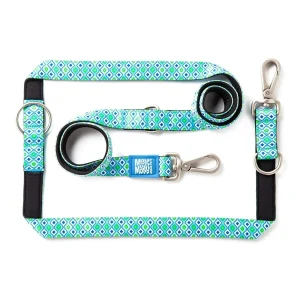 Multifunktionsleine Retro Blue