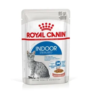 Nassfutter als Ergänzung zu Royal Canin Indoor 27 12 x 85 g Indoor Sterilised in Soße
