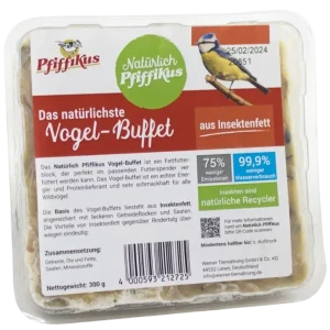 Natürlich Pfiffikus Vogel-Buffet Insektenfett