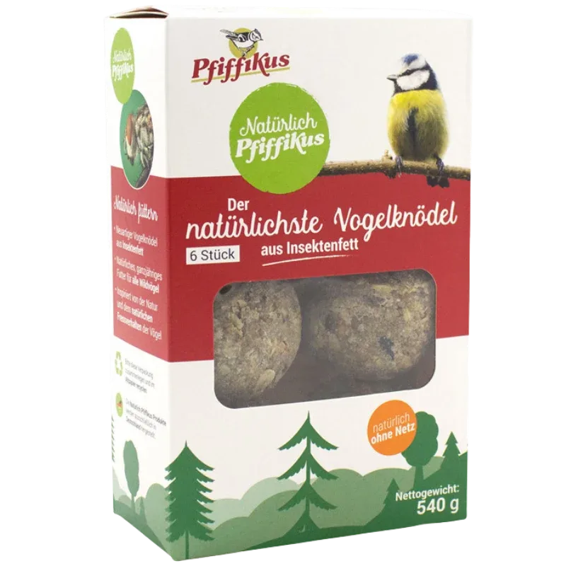 Natürlich Pfiffikus Vogelknödel 6er Faltschachtel