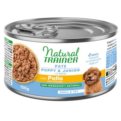 Natural Trainer Pate Small & Toy Puppy & Junior mit Huhn 6 x 150 g (Huhn)