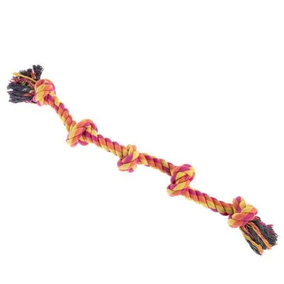 Nomad Tales Hundespielzeug Buntes Tau ca. Ø 3,5 x L 86 cm