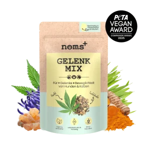noms+ Gelenkmix Sensitiv & vegan für Hunde und Katzen mit Teufelskralle, Kurkuma & Glucosamin