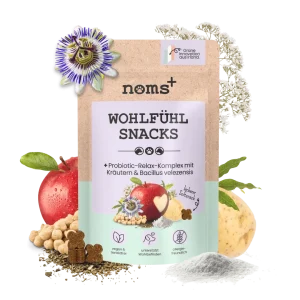 noms+ Wohlfühlsnacks für Hunde bei Stress, Angst, Unruhe & Hyperaktivität