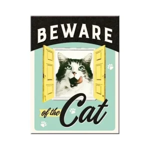 Nostalgic-Art Beware of the Cat, Magnet
