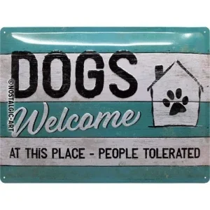 Nostalgic-Art Dogs Welcome