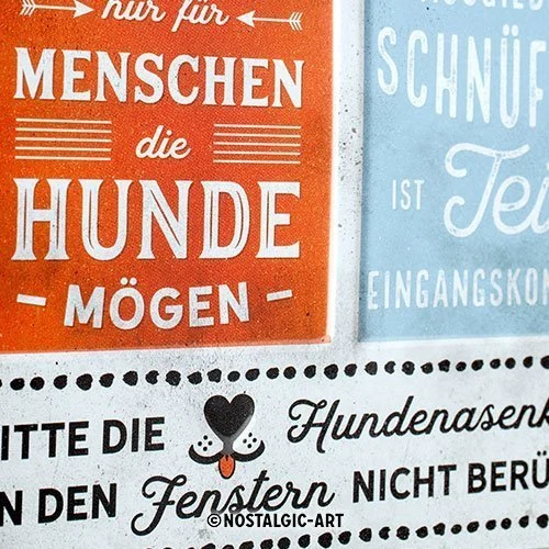 Nostalgic-Art Hunde-Haushalt Regeln, Blechschild - Image 2