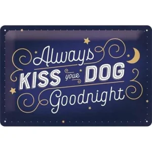 Nostalgic-Art Kiss Your Dog, Blechschild