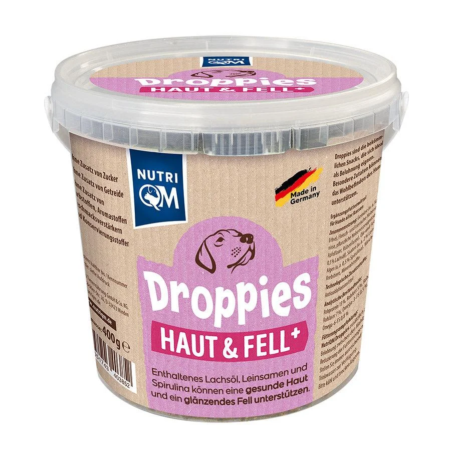 NutriQM Hund Droppies Haut&Fell +