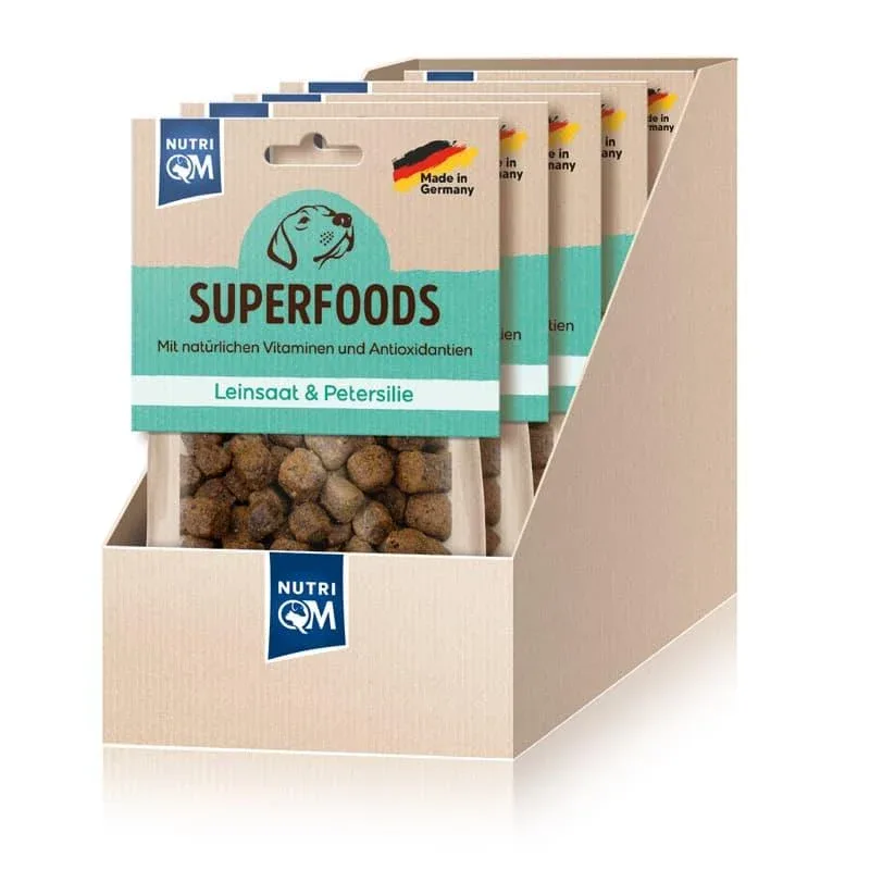 NutriQM Hund Superfoods Leinsaat & Petersilie