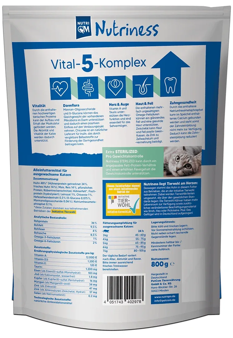 NutriQM Katze Nutriness Sterilized - Image 2