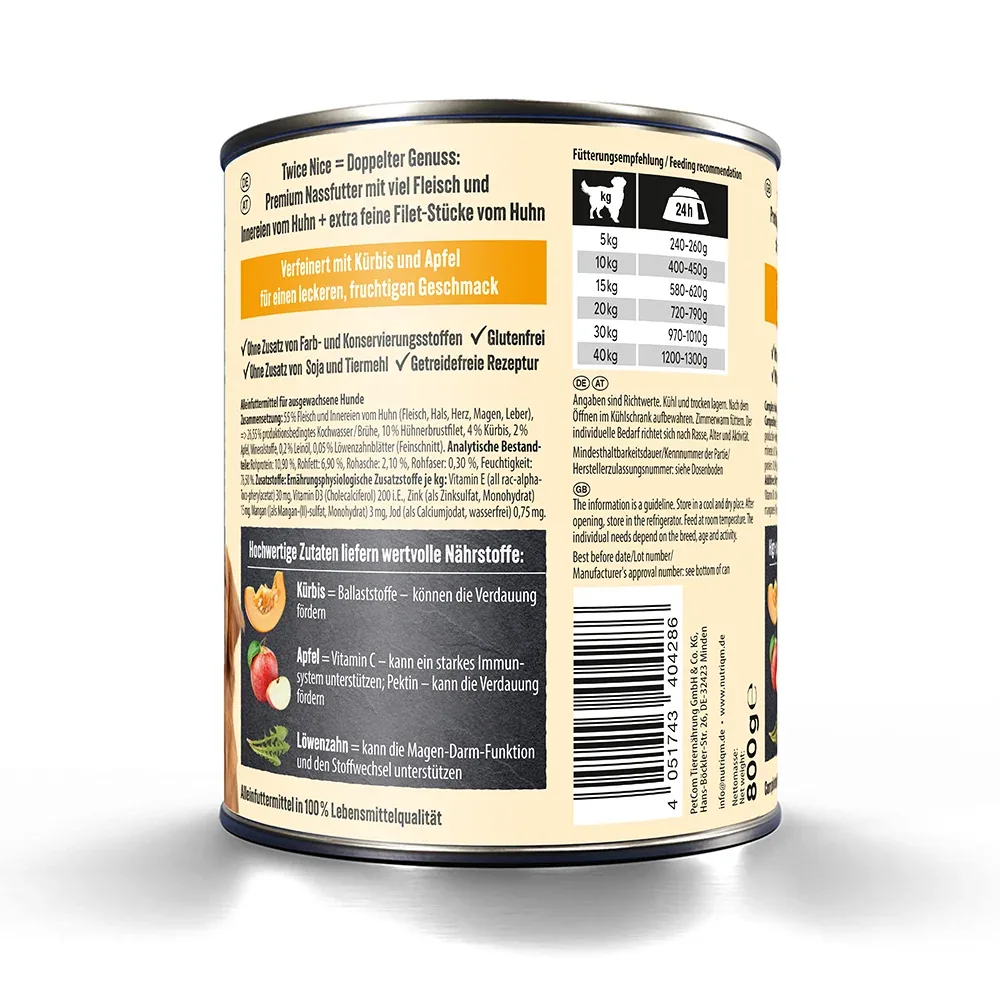 NutriQM Twice Nice Nassfutter Huhn & Hühnerbrustfilet - Image 2