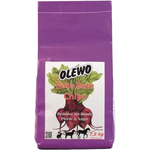 OLEWO Rote Bete-Chips für Hund, Pferd & Nager