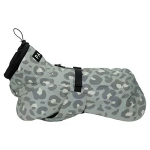 PAIKKA Hunde Regenmantel reflektierend "Visibility Raincoat" green leo Rückenlänge: 30 cm