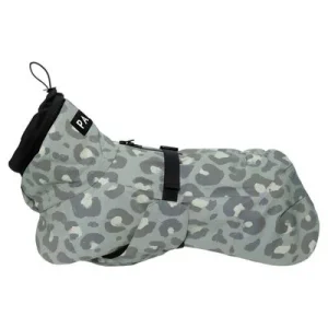 PAIKKA Hunde Winter-Jacke reflektierend "Visibility" green leo Rückenlänge: 20 cm