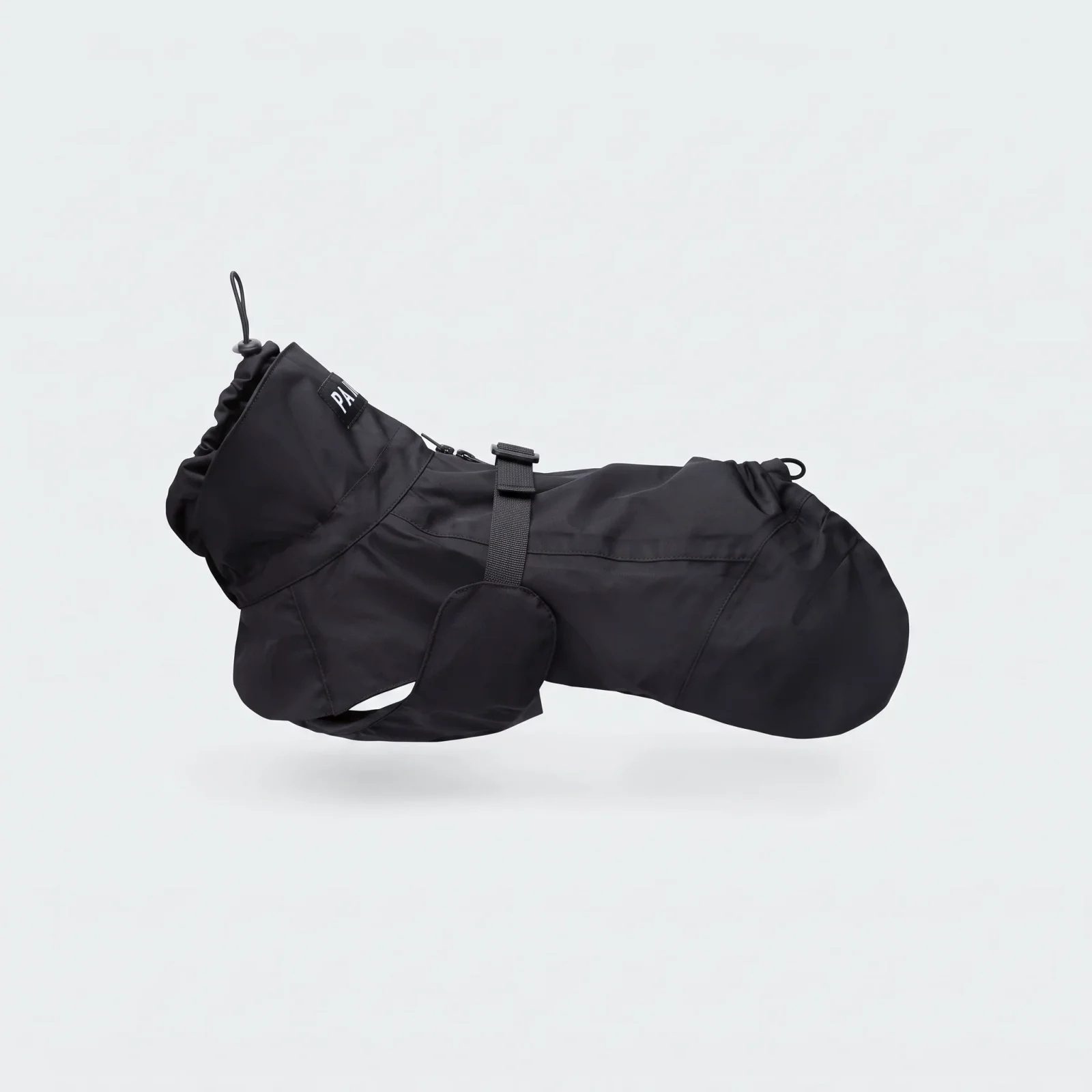 PAIKKA Recovery Hunderegenmantel Schwarz mit FIR-Material