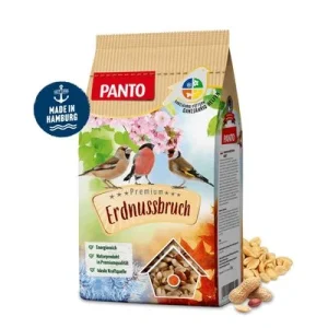 PANTO Erdnussbruch – fettreiches Streufutter für Wildvögel 1kg
