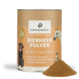 PAWS & PATCH BIERHEFE Pulver für Hunde, Katzen und Pferde