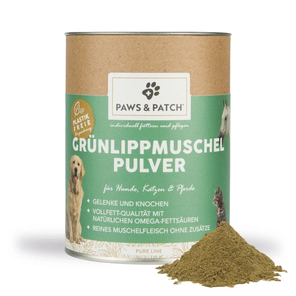 PAWS & PATCH GRÜNLIPPMUSCHEL Pulver für Hunde, Katzen und Pferde