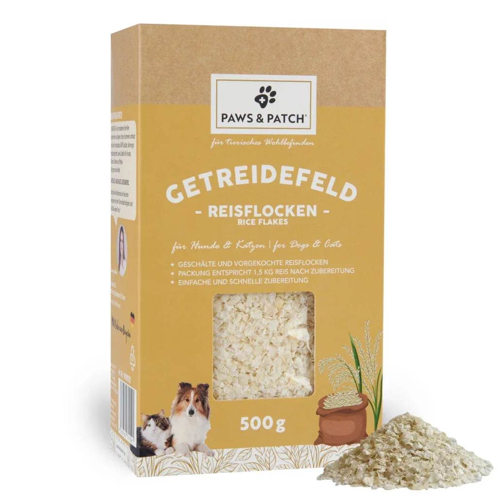 PAWS & PATCH REISFLOCKEN für Hunde und Katzen