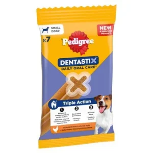 Pedigree Dentastix Hund: Zahnpflege Snacks für kleine Hunde (5-10 kg) 7 Stück (110 g)
