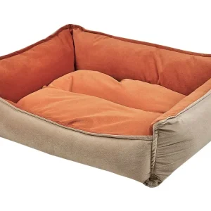 Pet Bed IZMIR Samt Orange - HaustierPro