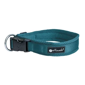Petlando Mesh Halsband petrol 18/2,0 cm | DAS FUTTERHAUS
